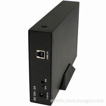 3.5-inch USB External HDD Enclosure, Made of Aluminum